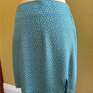 La Hearts Teal Star A-Line Skirt